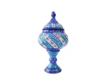 قندان پایه دار میناکاری (شکلات خوری مسی میناکاری)