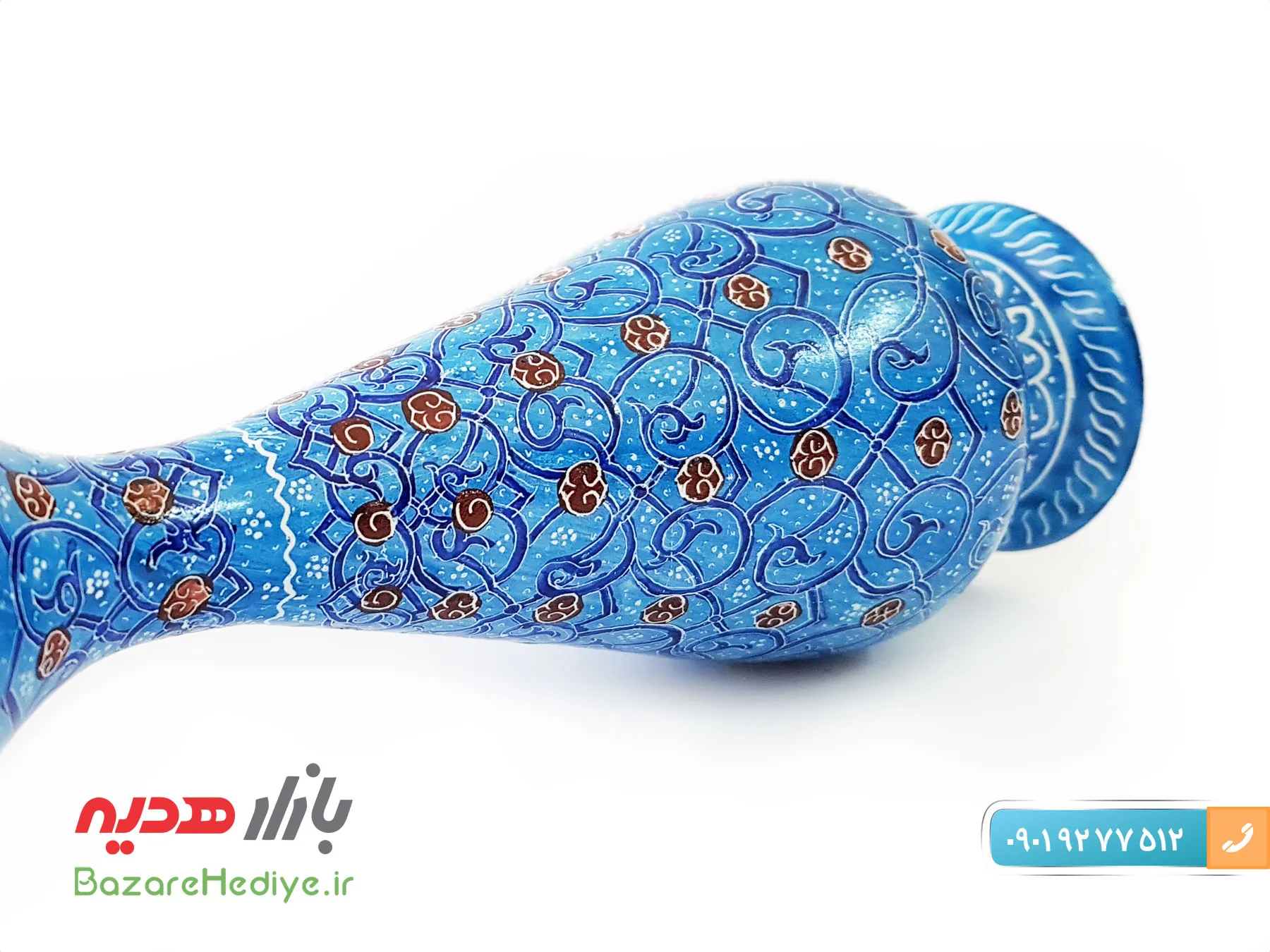 گلدان اسلیمی مینا کاری