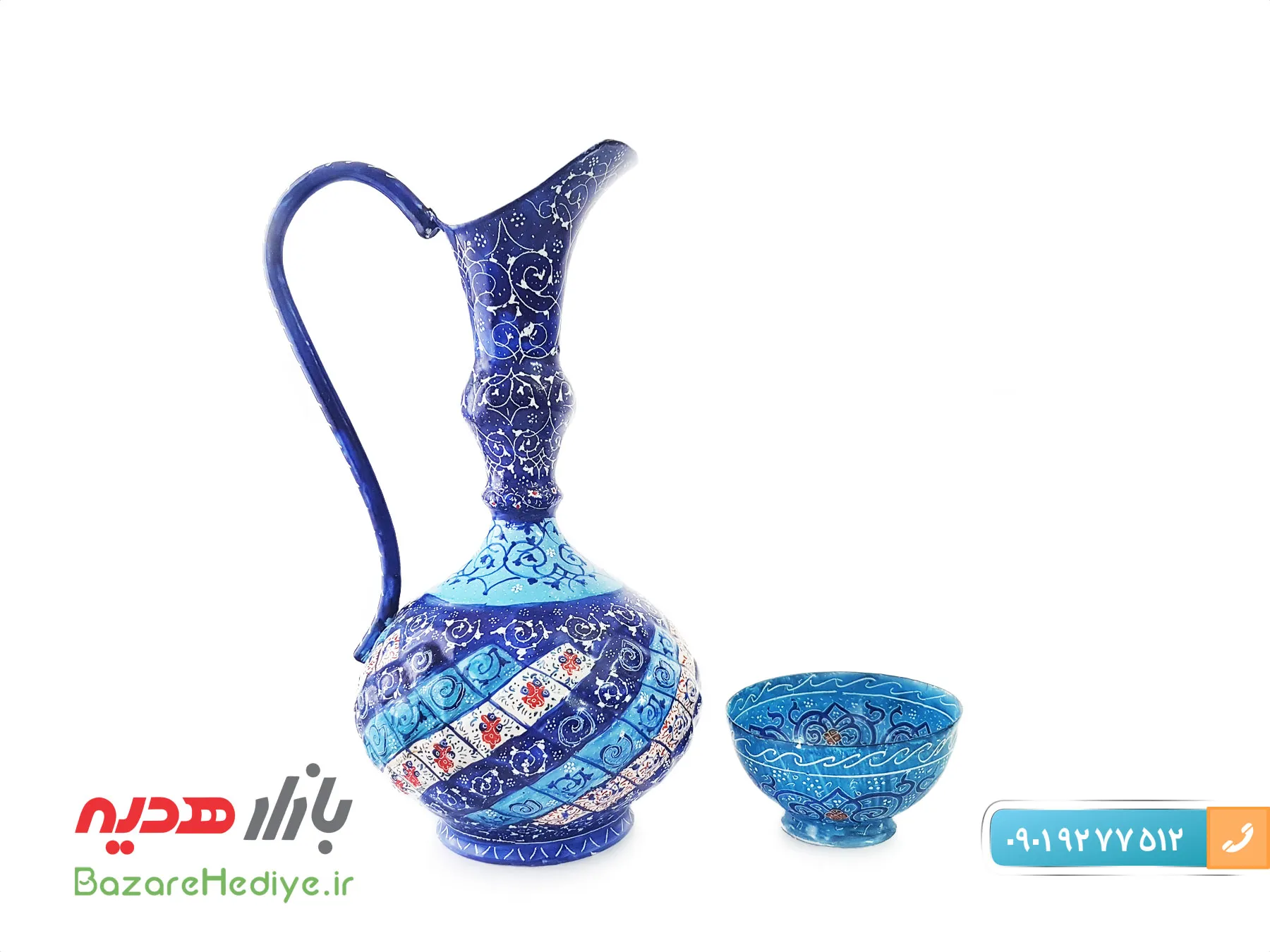 شربت خوری مسی میناکاری