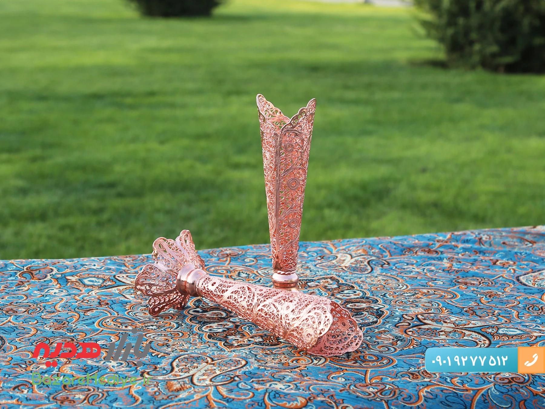 ملیله کاری اصفهان هنر زیبایی و کادویی ارزشمند