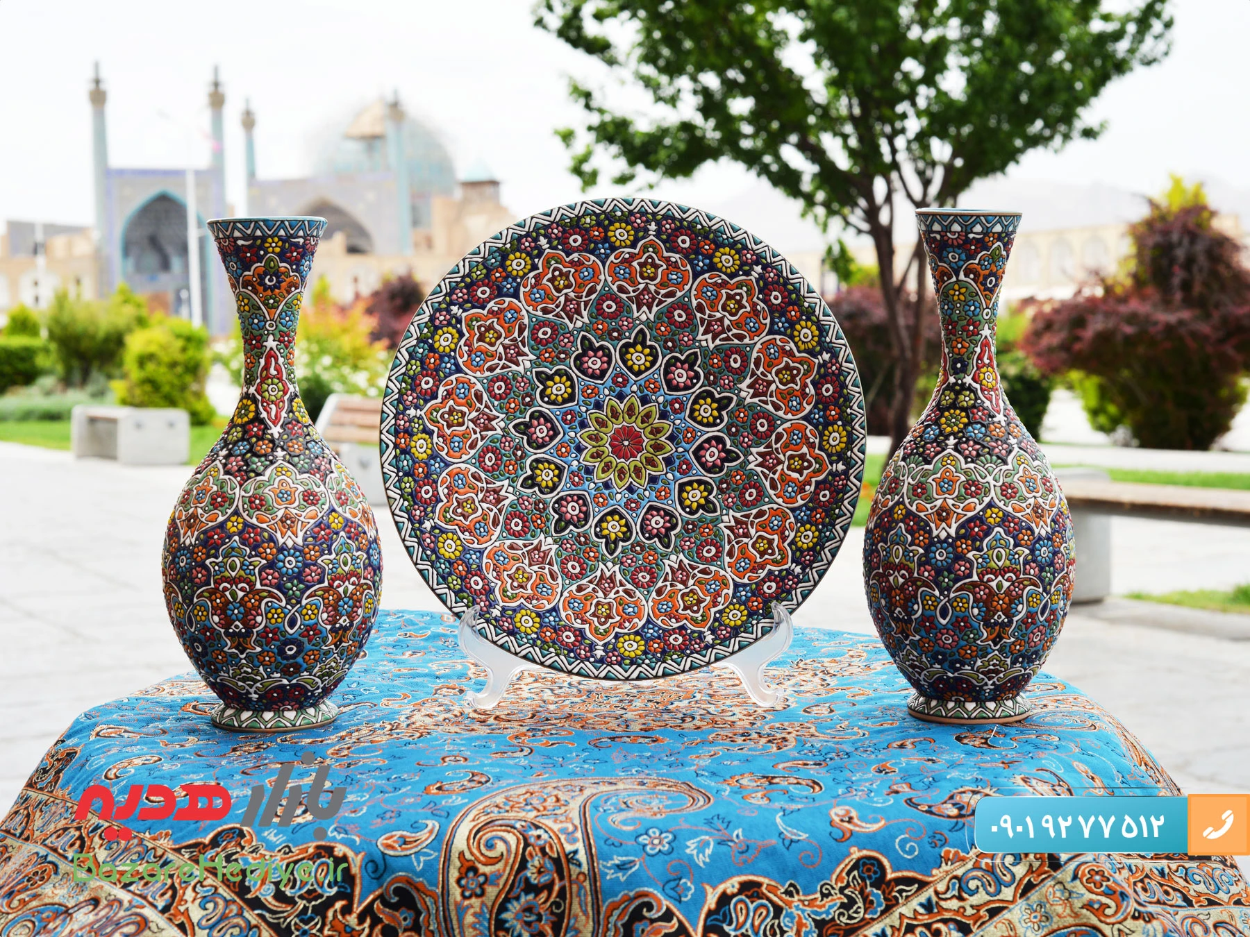میناکاری روی سفال در اصفهان