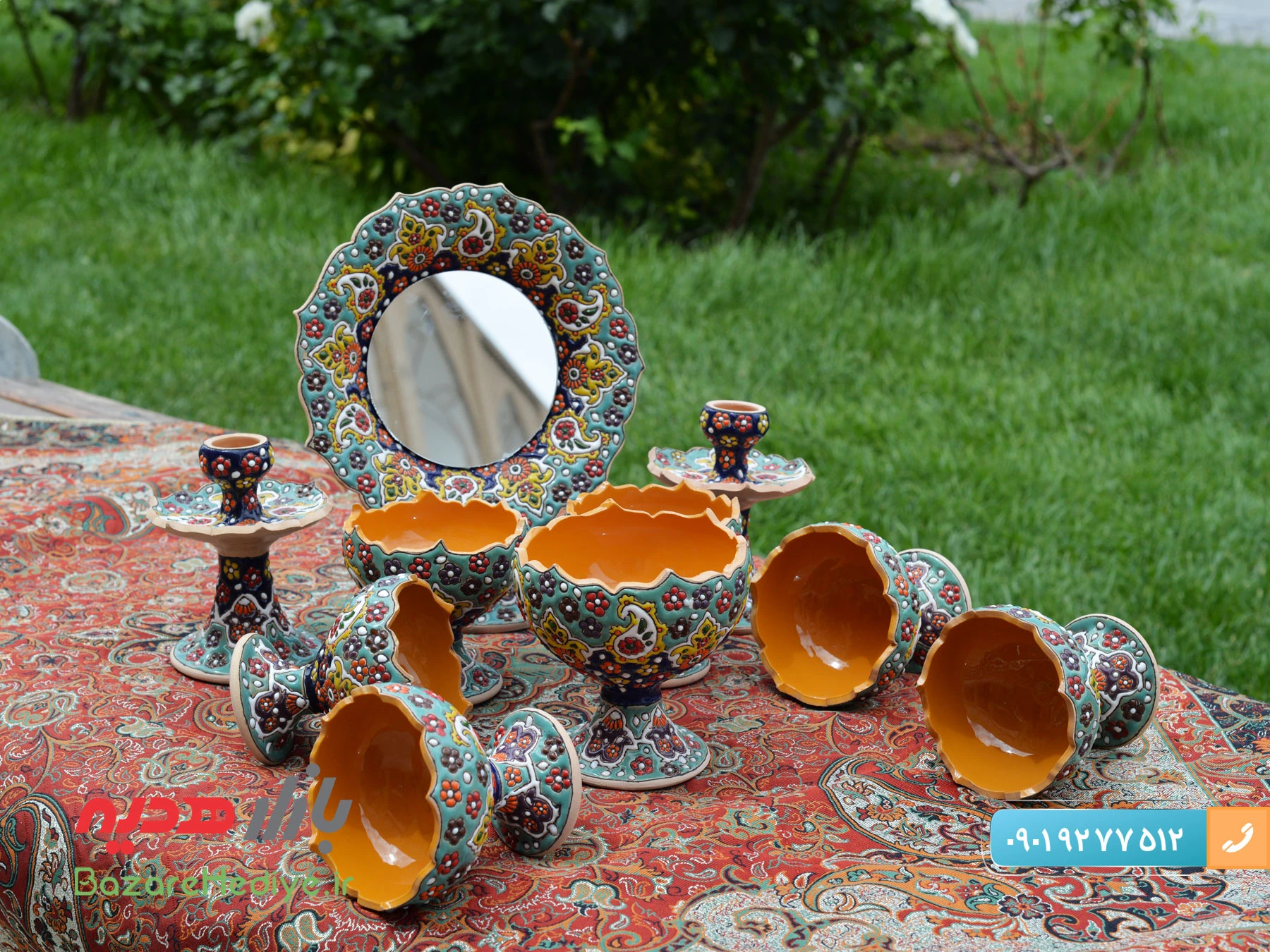 میناکاری روی سفال در اصفهان