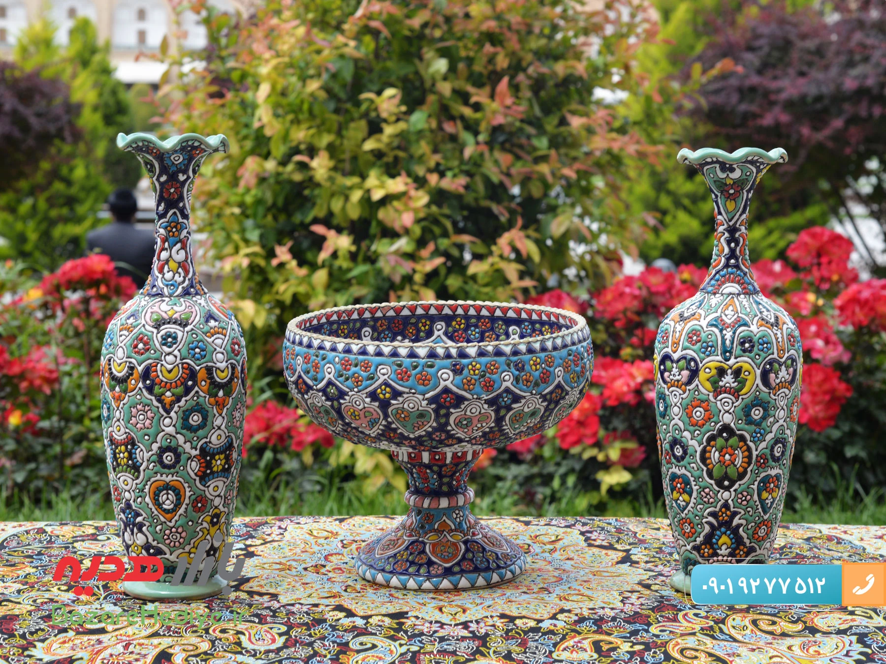 میناکاری روی سفال در اصفهان
