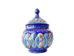 قندان میناکاری شده اصفهان ارتفاع ۱۳ سانتی متر