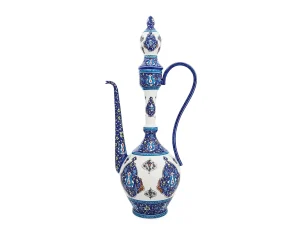 گلاب پاش مسی ميناکاری اسماعيلی طرح ترنج ارتفاع ۳۶ سانتی