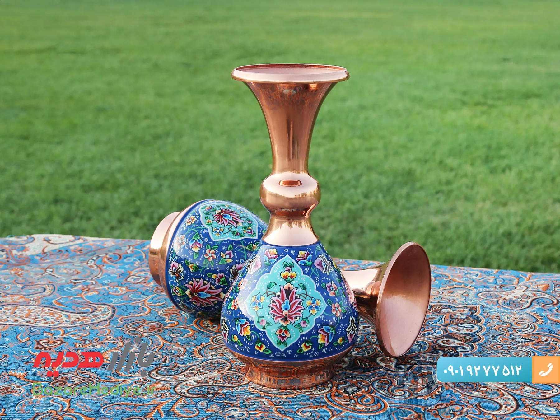 گلدان مس و پرداز اصفهان
