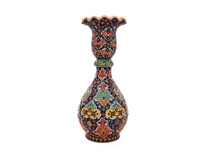 گلدان سفالی میناکاری مدل شاهی