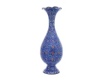 گلدان اسلیمی ۲۰ سانتی میناکاری استاد مرتضی اسماعیلی