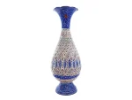 گلدان ميناکاری اسماعيلی طرح برجسته ۲۵ سانتی