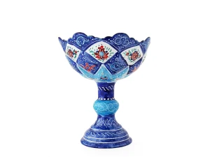 کاسه پایه دار میناکاری شده اصفهان