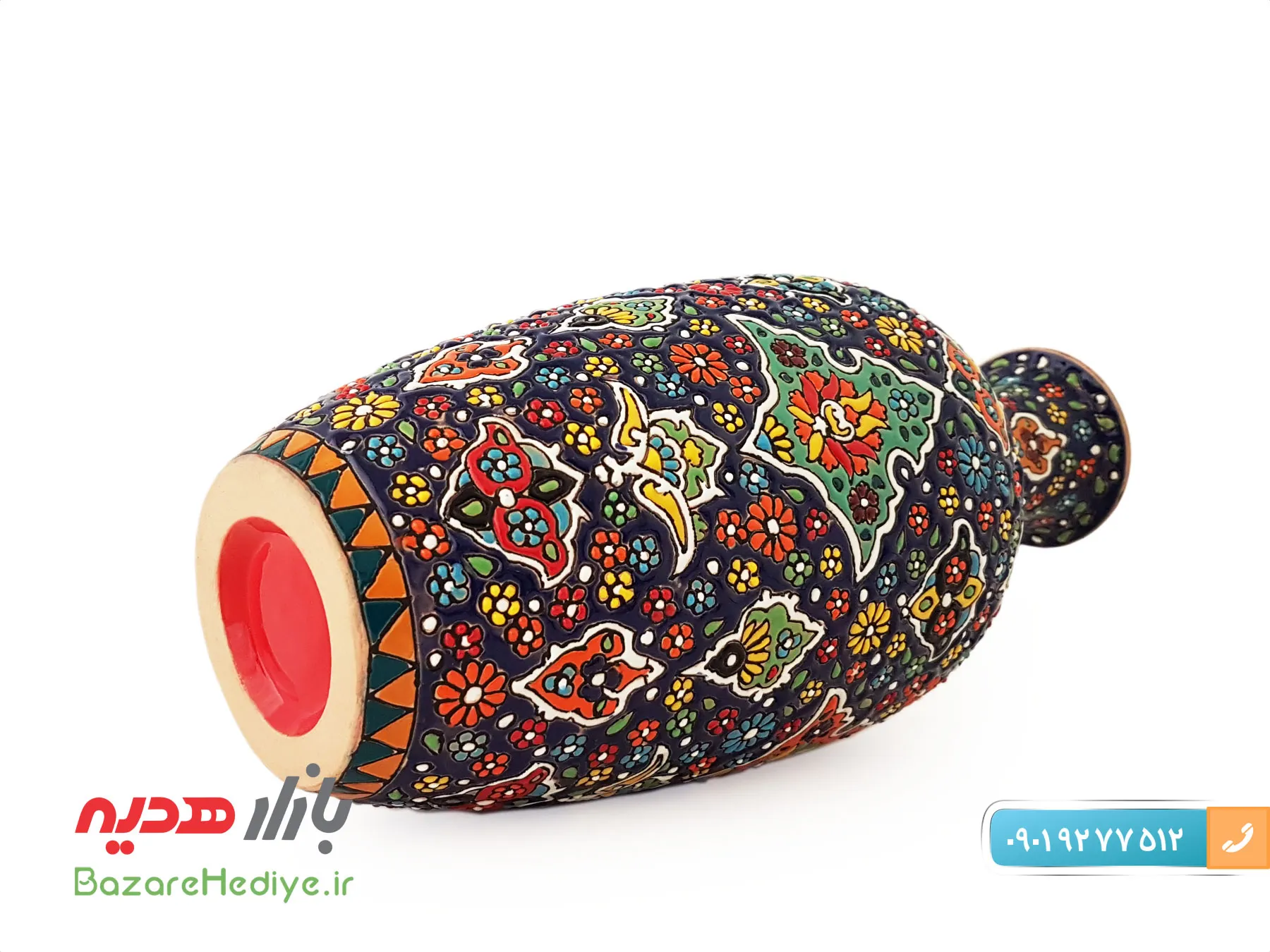 کوزه سفالی میناکاری شده اصفهان