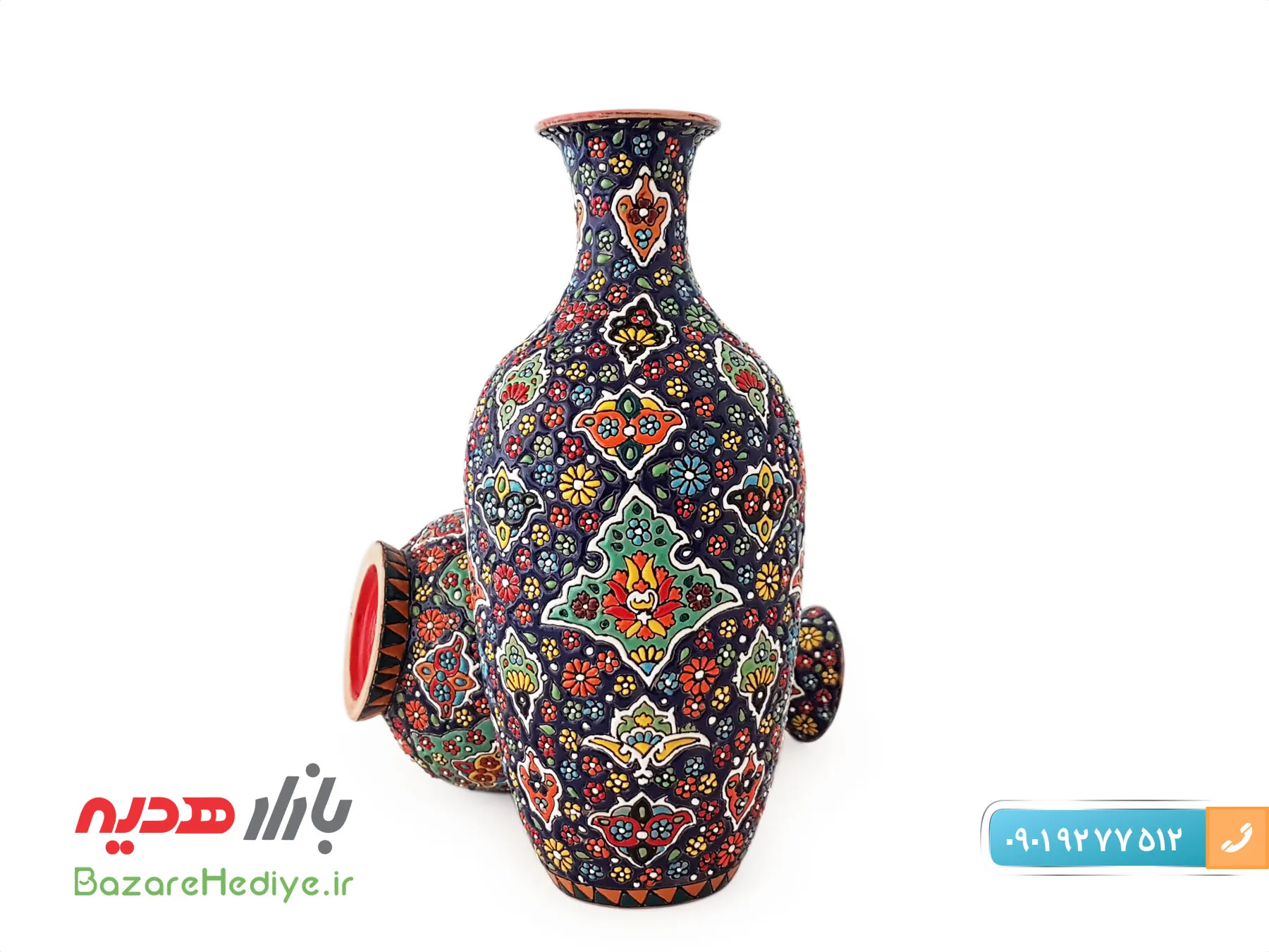 کوزه سفالی میناکاری شده اصفهان