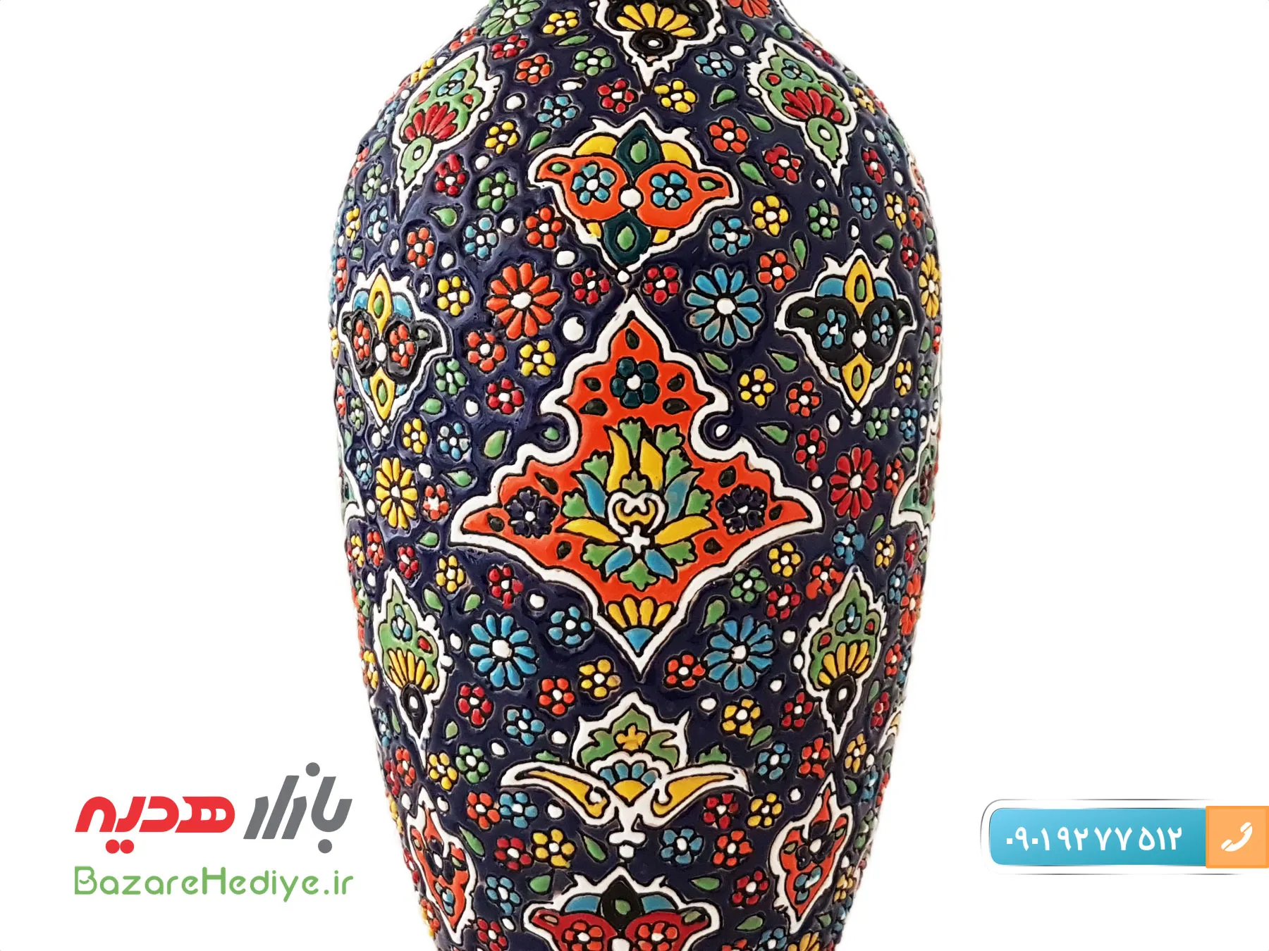 کوزه سفالی میناکاری شده اصفهان
