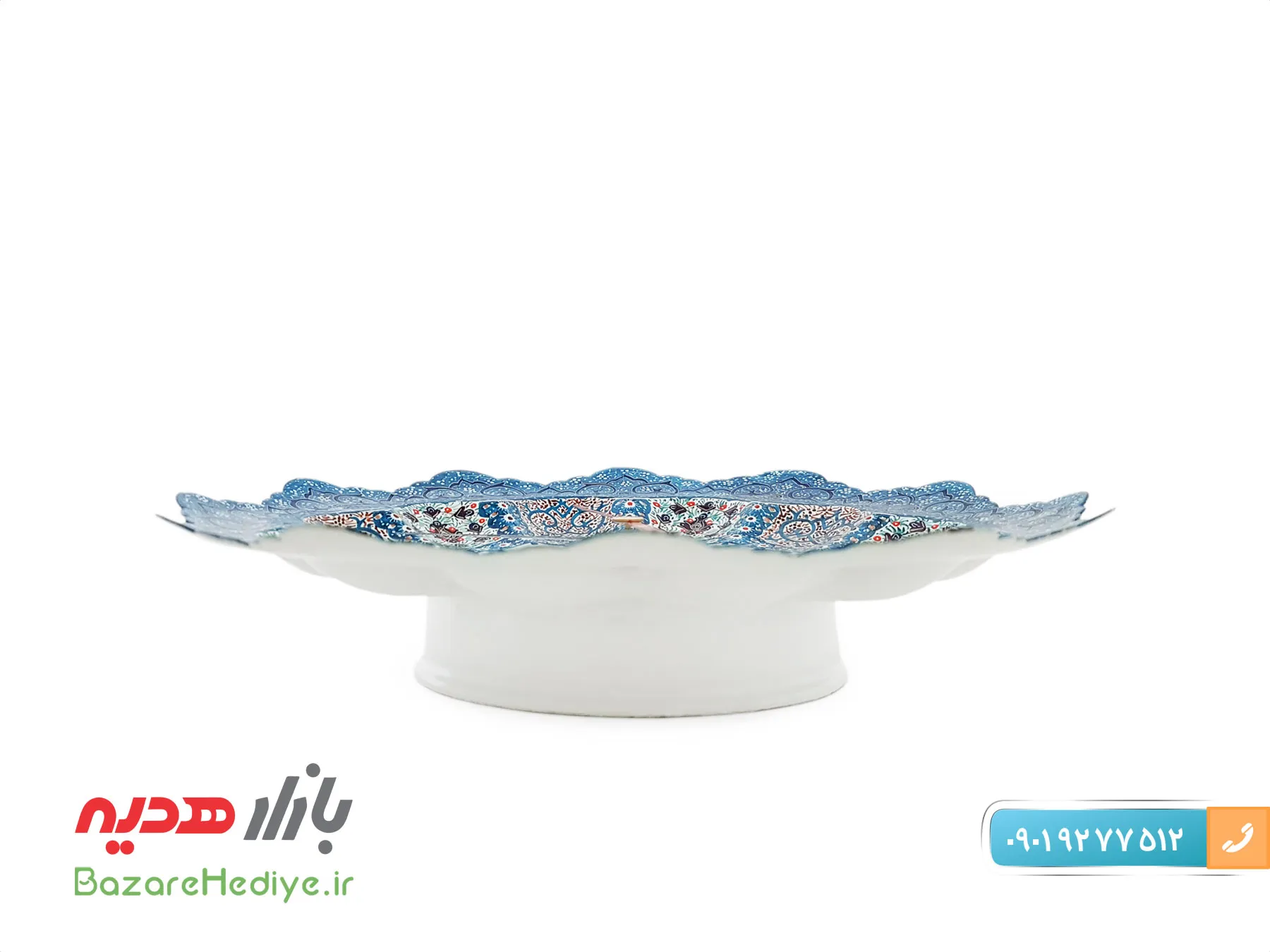 ساعت مسی میناکاری مرتضی اسماعیلی قطر ۲۰ سانتی