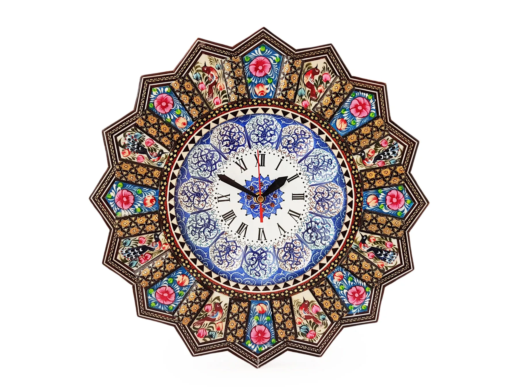 ساعت دیواری خورشیدی خاتم کاری اصفهان