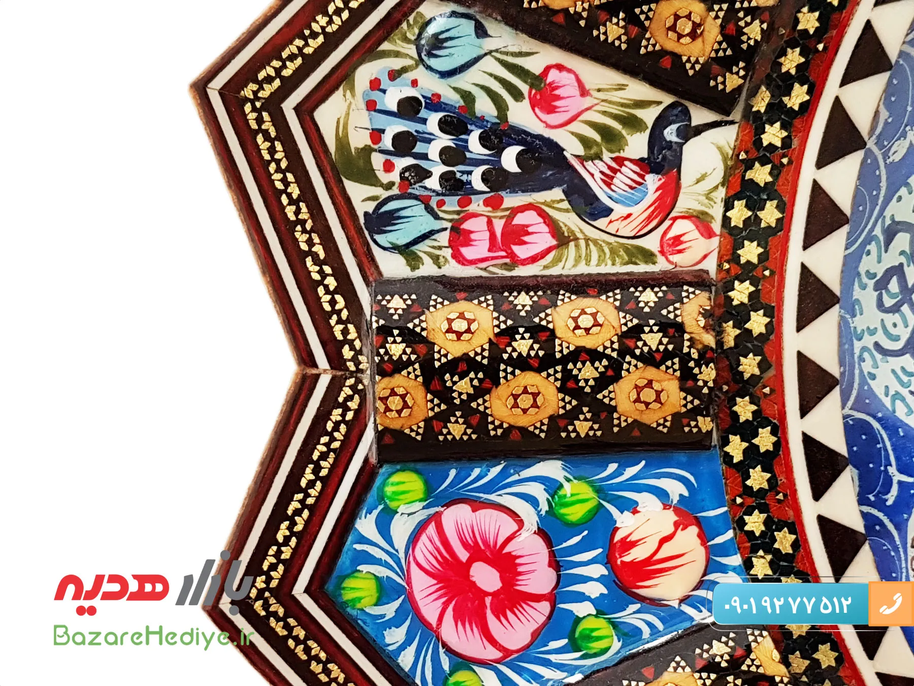 ساعت دیواری خورشیدی خاتم کاری اصفهان