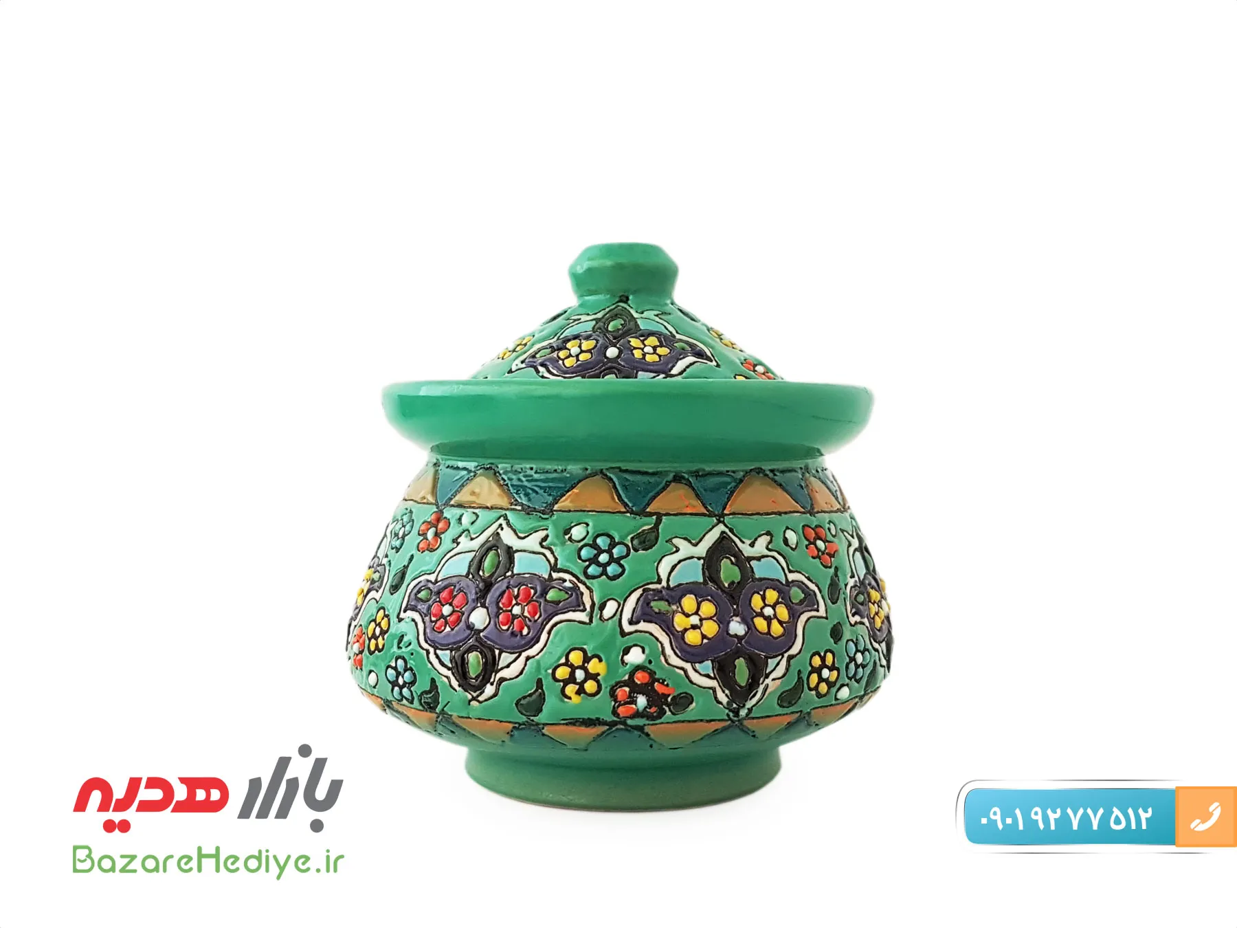 سرویس چای خوری سفالی میناکاری شده اصفهان