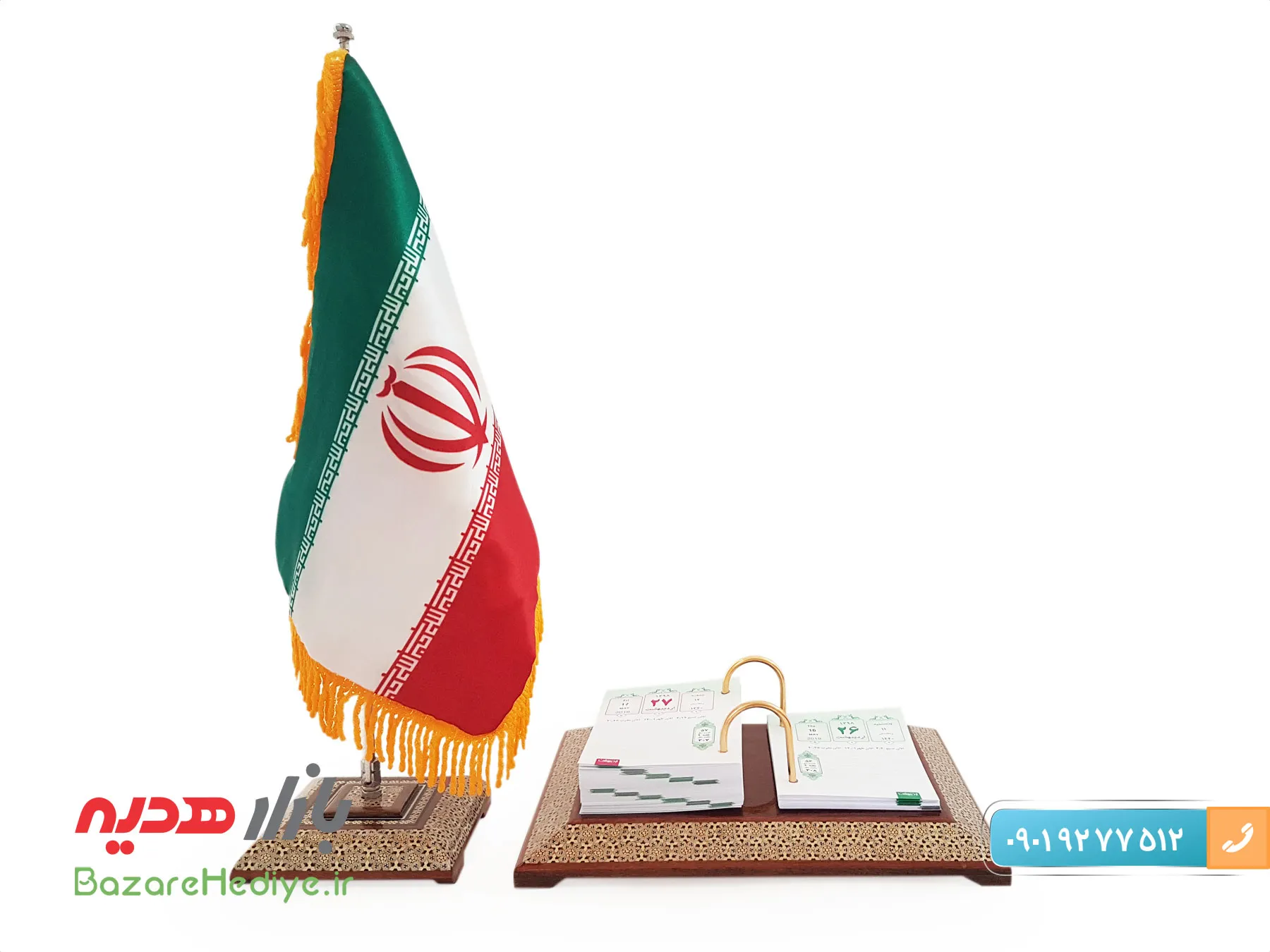 ست ۷ تکه میز اداری خاتم کاری اصفهان