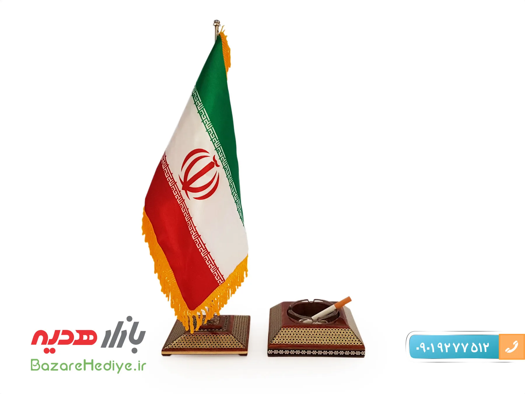 ست نفیس رومیزی اداری خاتم کاری شده