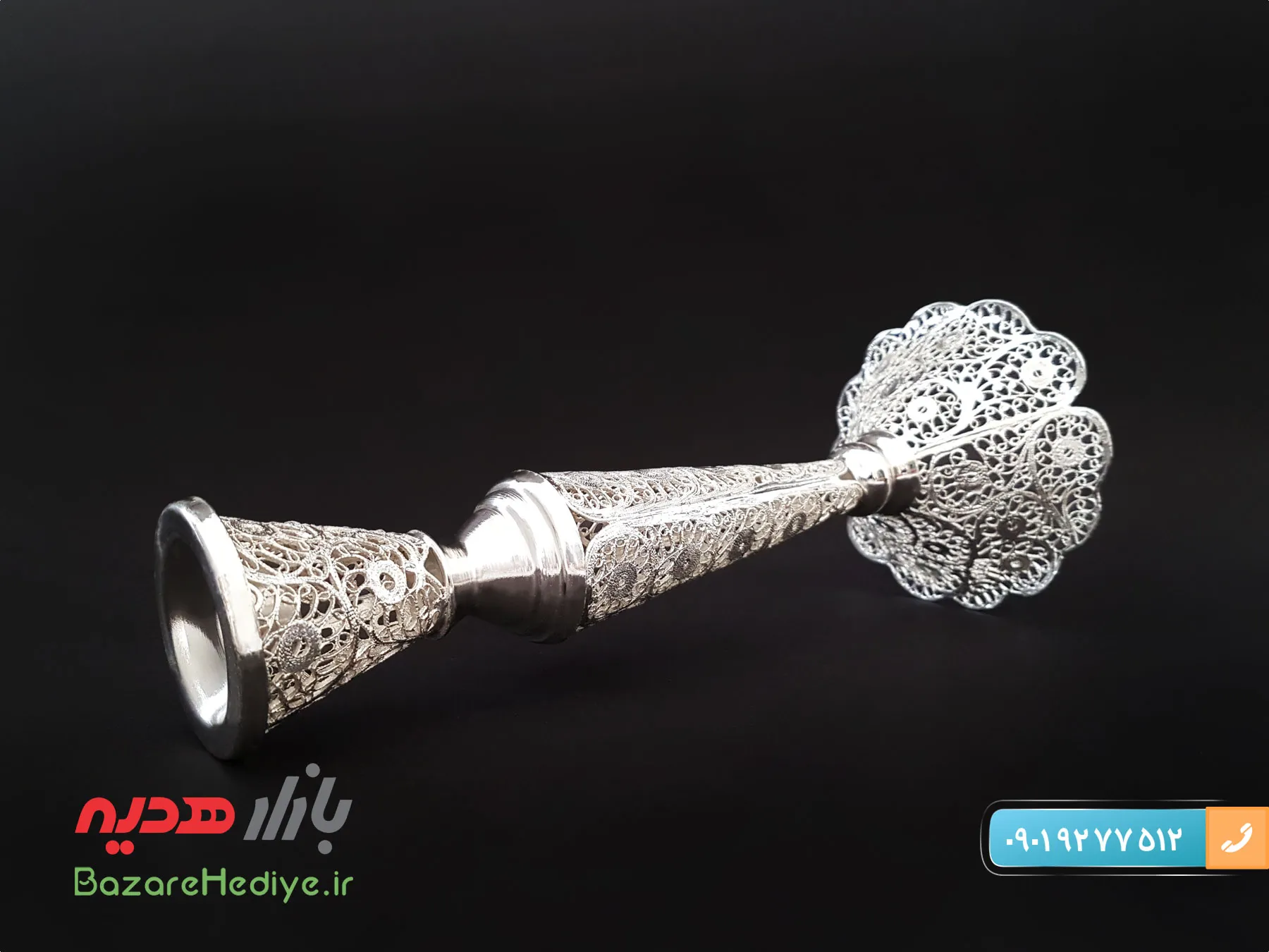شمعدان مليله كارِی اصفهان ارتفاع ۳۰ سانتی متر