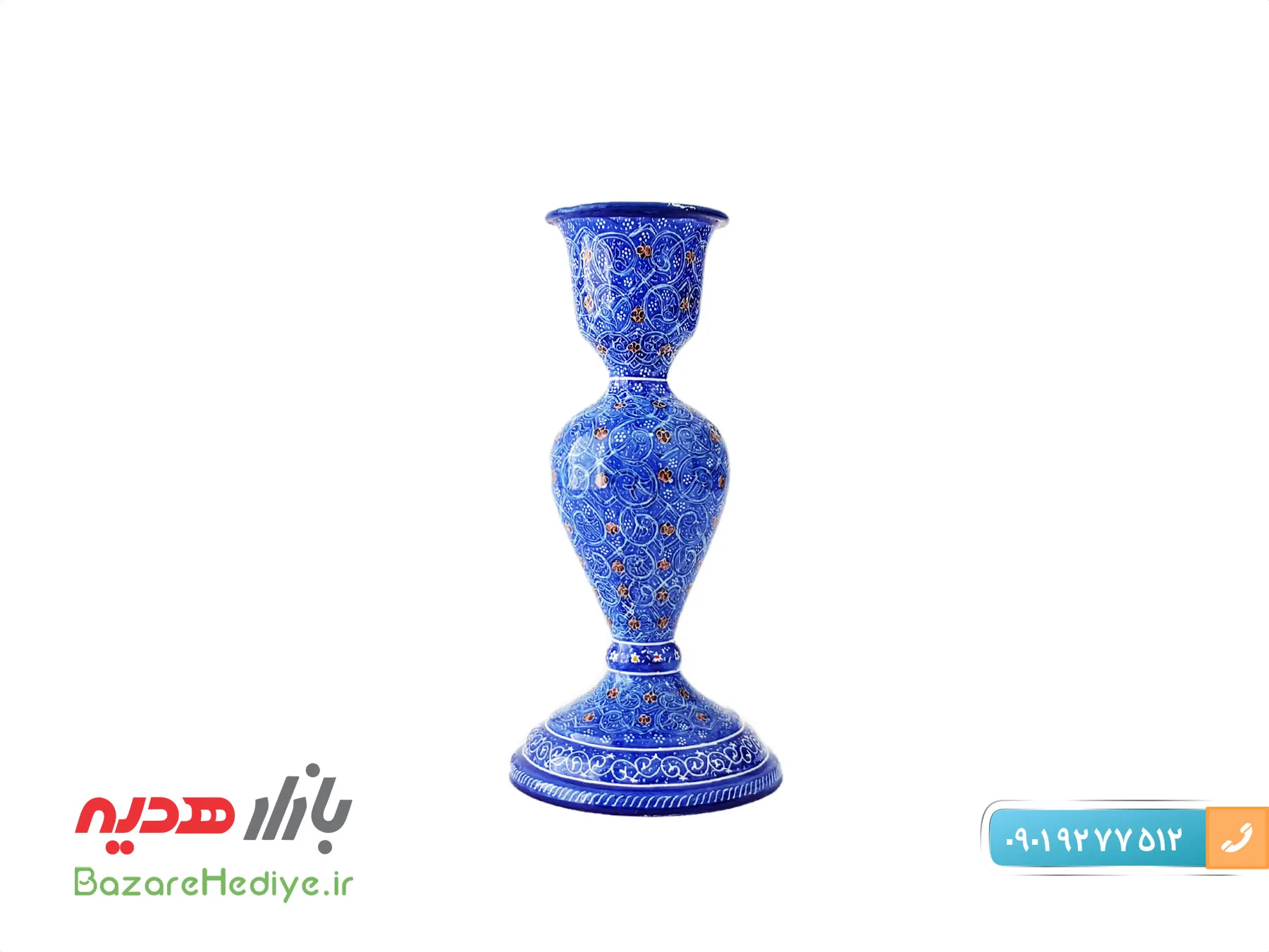 شمعدان مسی میناکاری