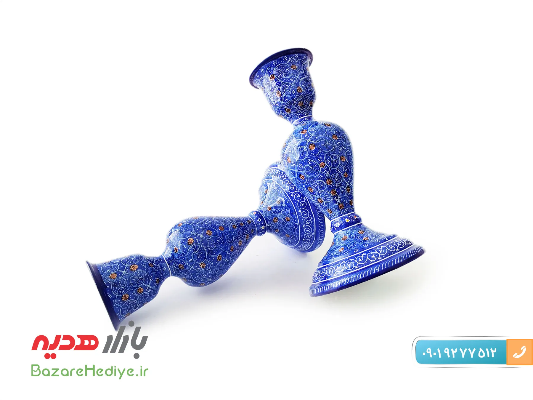 شمعدان مسی میناکاری
