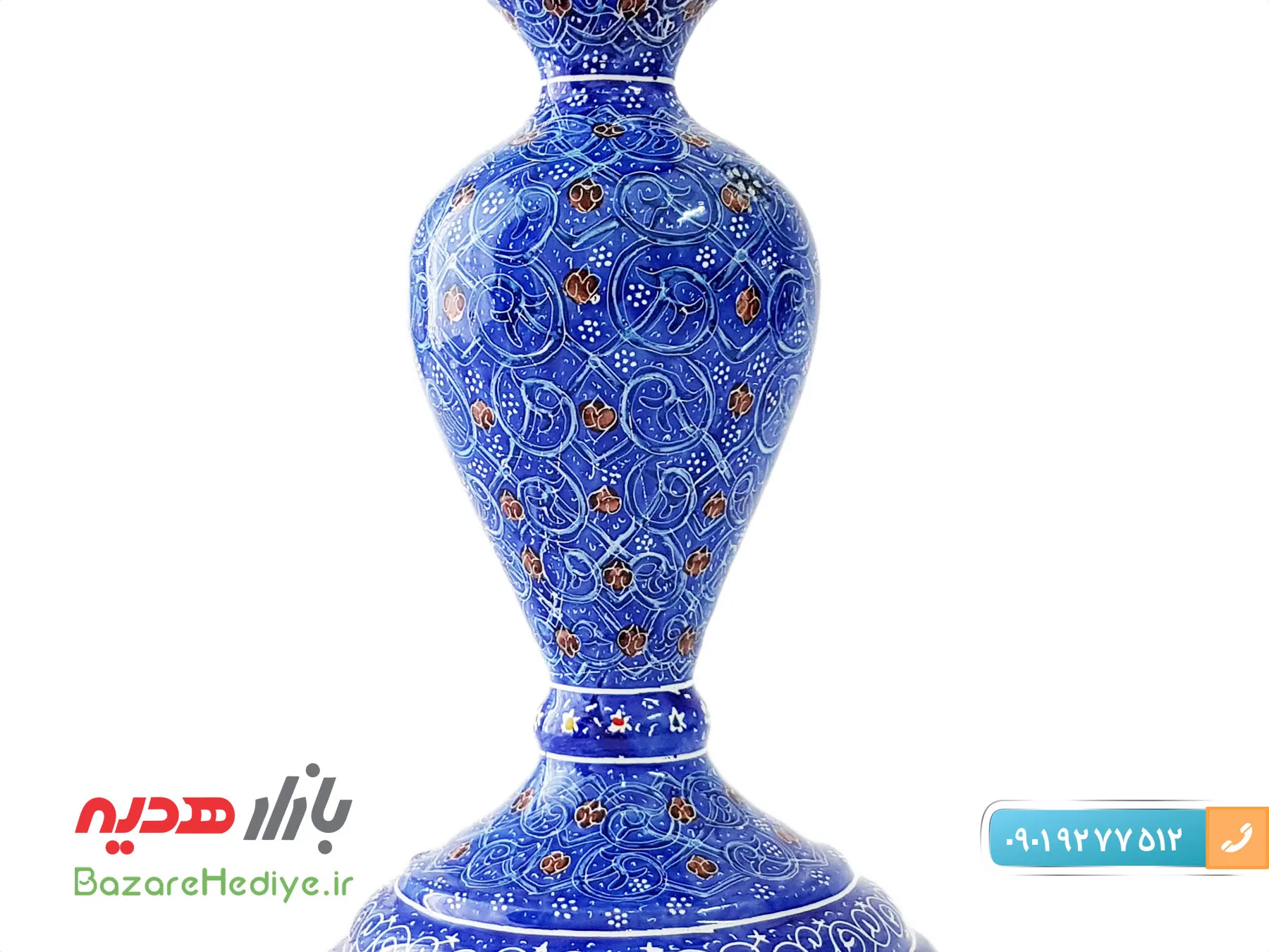 شمعدان مسی میناکاری