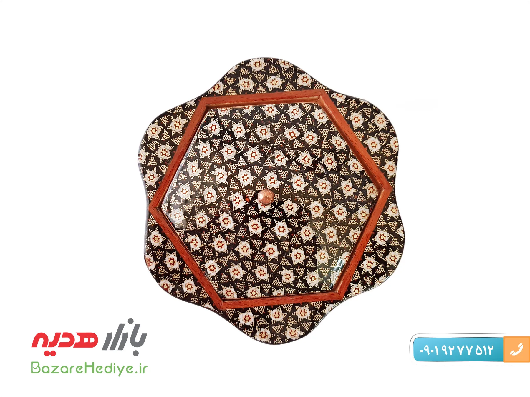شکلات خوری خاتم کاری شده اصفهان