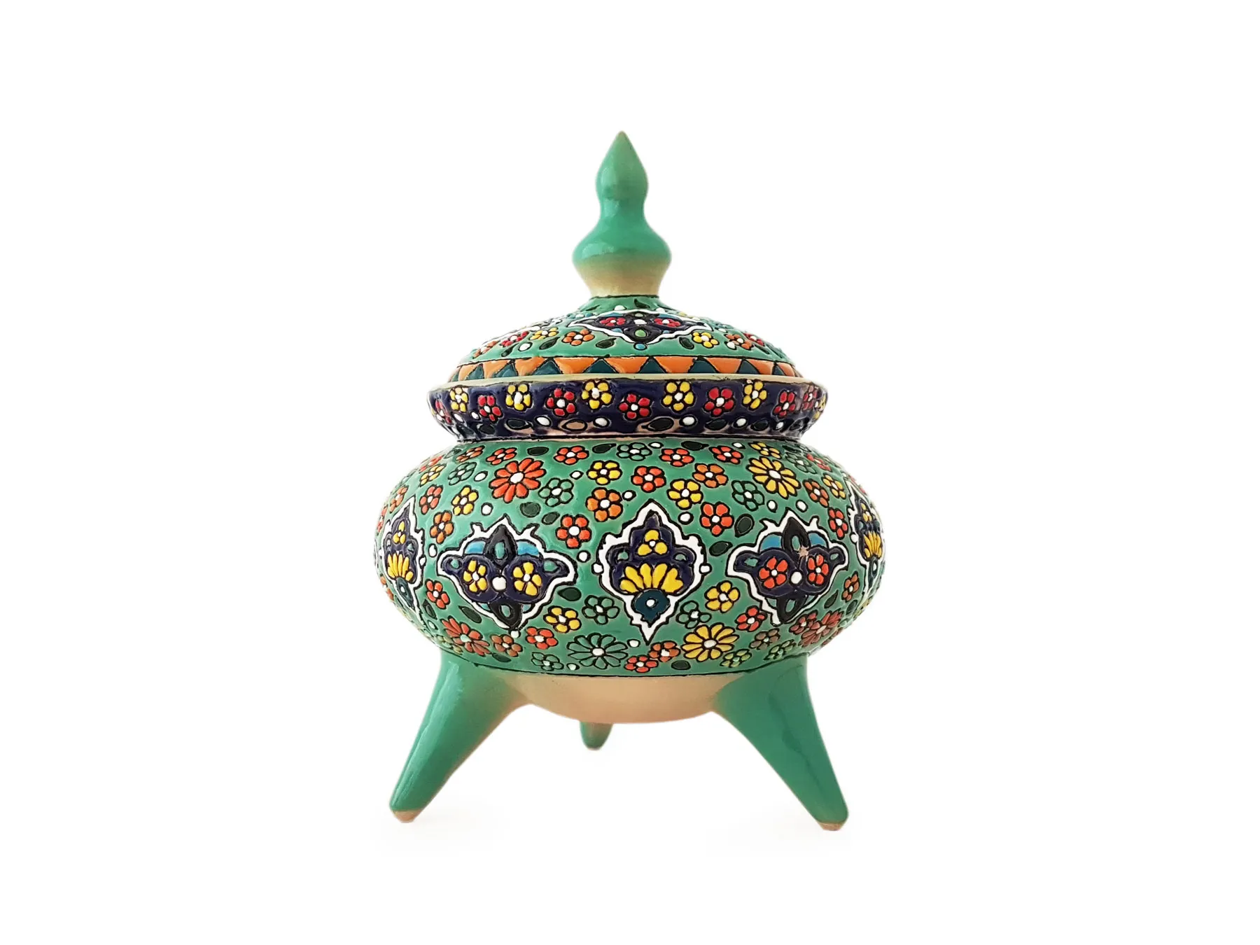 شکلات خوری میناکاری روی سفال