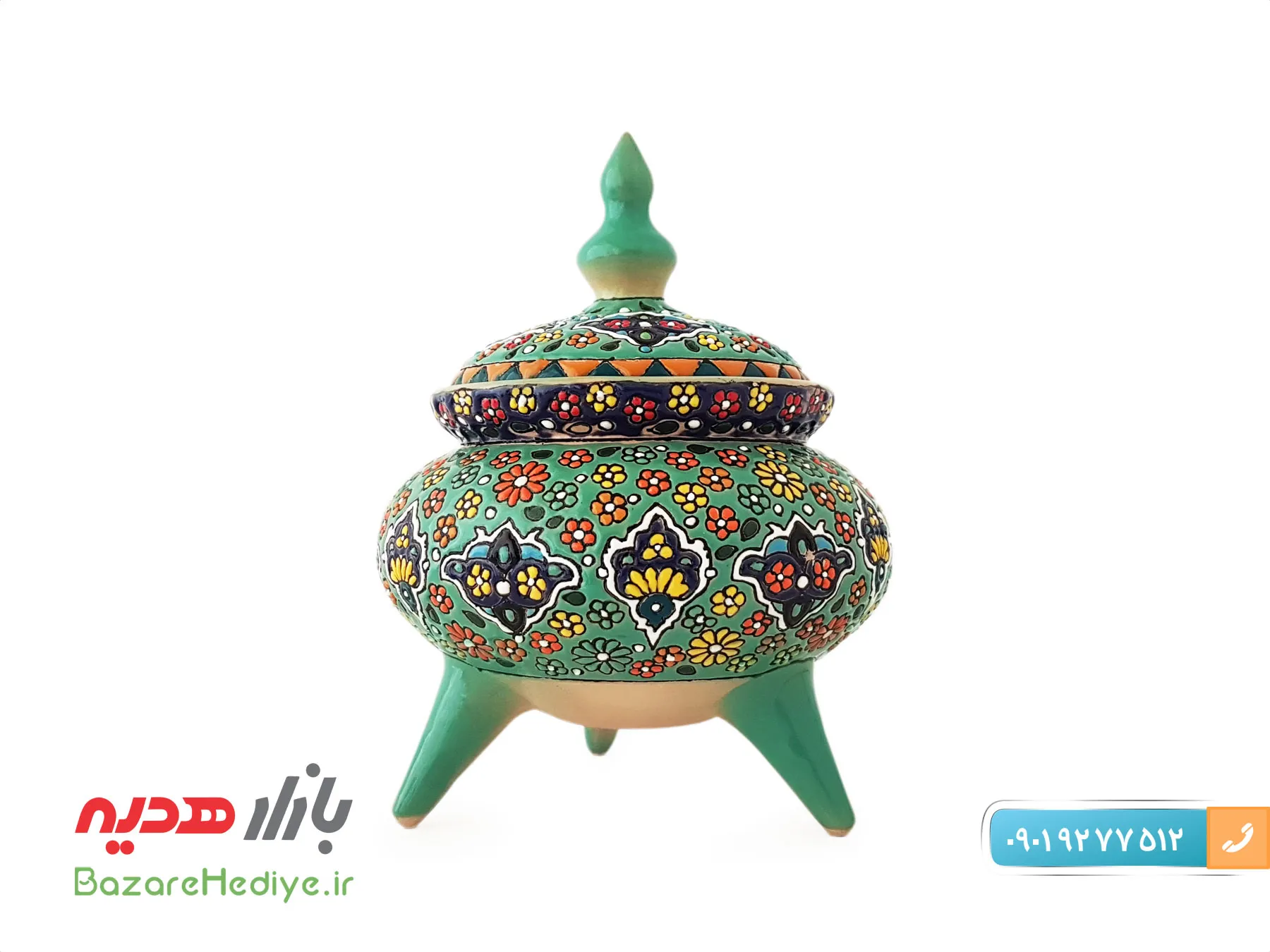 شکلات خوری میناکاری روی سفال