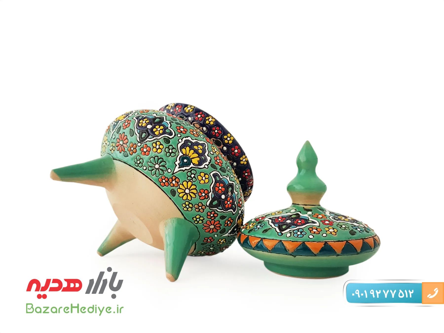 شکلات خوری میناکاری روی سفال