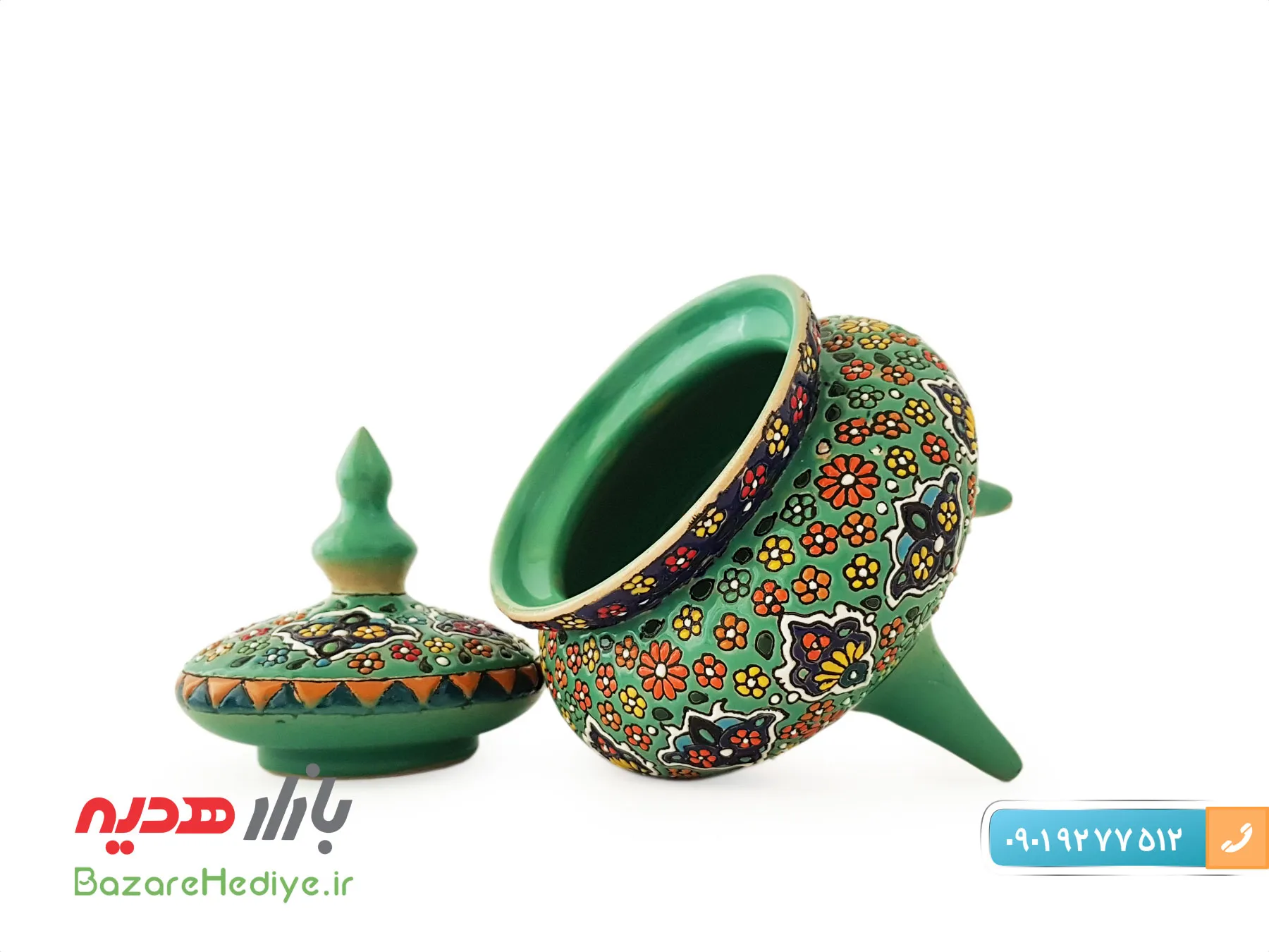 شکلات خوری میناکاری روی سفال