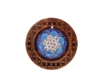 تابلو میناکاری ۱۰ سانتی جعبه چوبی گرد و مشبک