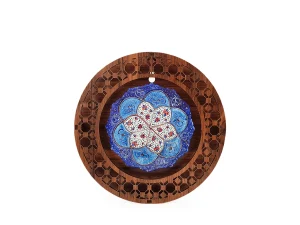 تابلو میناکاری ۱۰ سانتی جعبه چوبی گرد و مشبک
