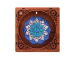 تابلو میناکاری چوبی طرح مشبک سایز کوچک