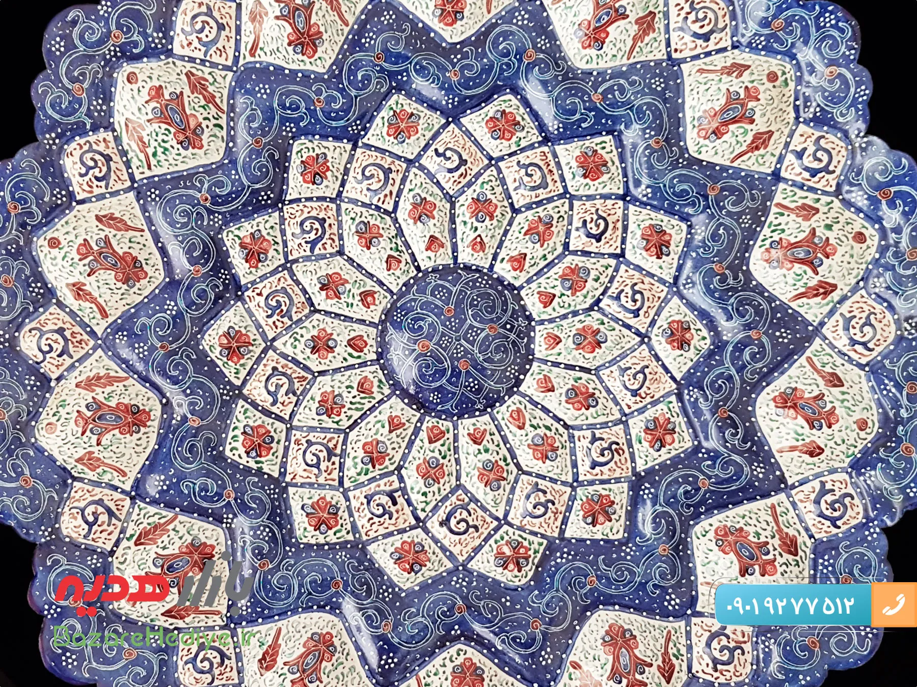 تابلو بشقاب میناکاری شده اصفهان