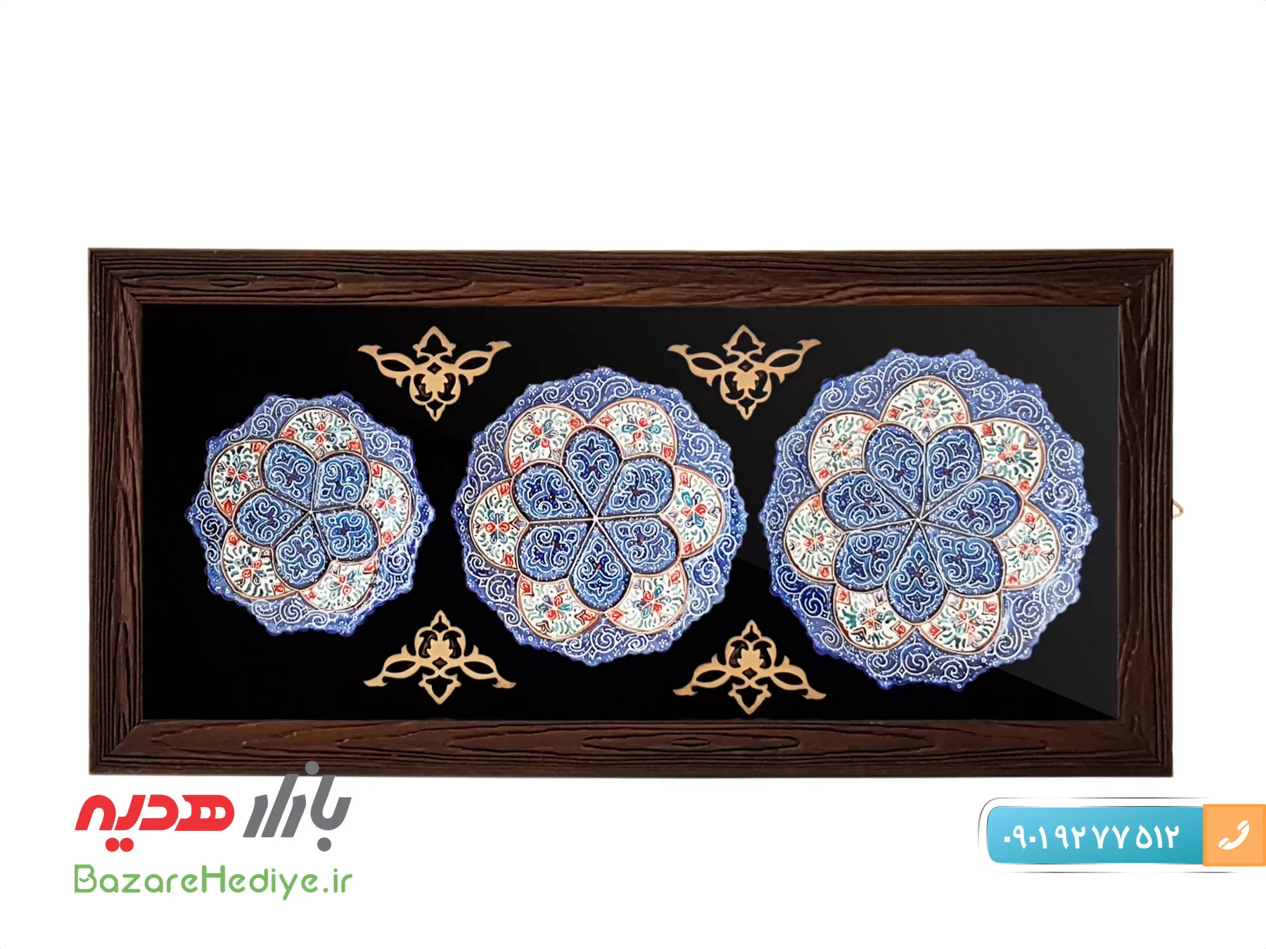 تابلو سری سه تایی میناکاری