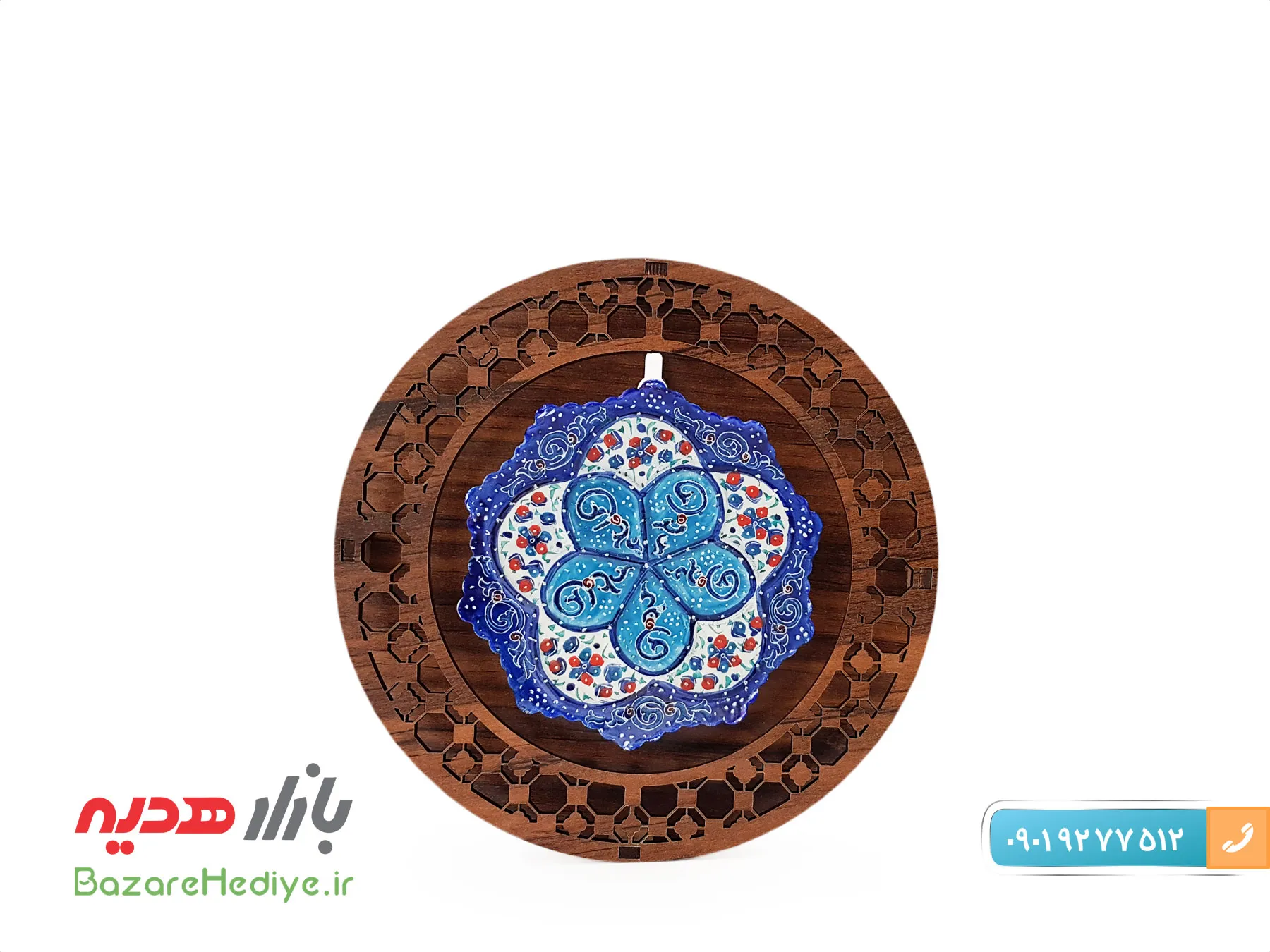 تابلو میناکاری ۸ سانتی گرد و مشبک
