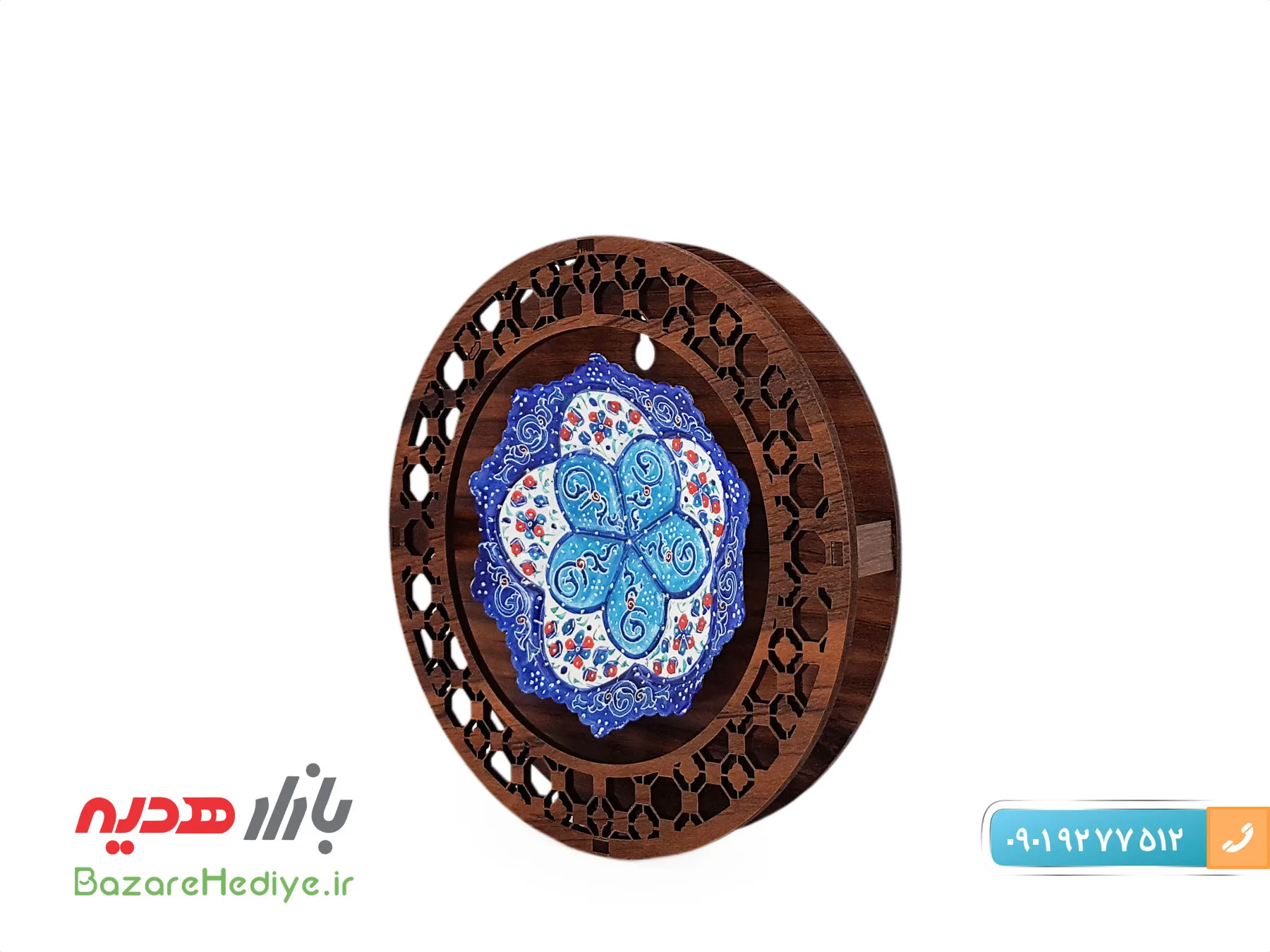تابلو میناکاری ۸ سانتی گرد و مشبک