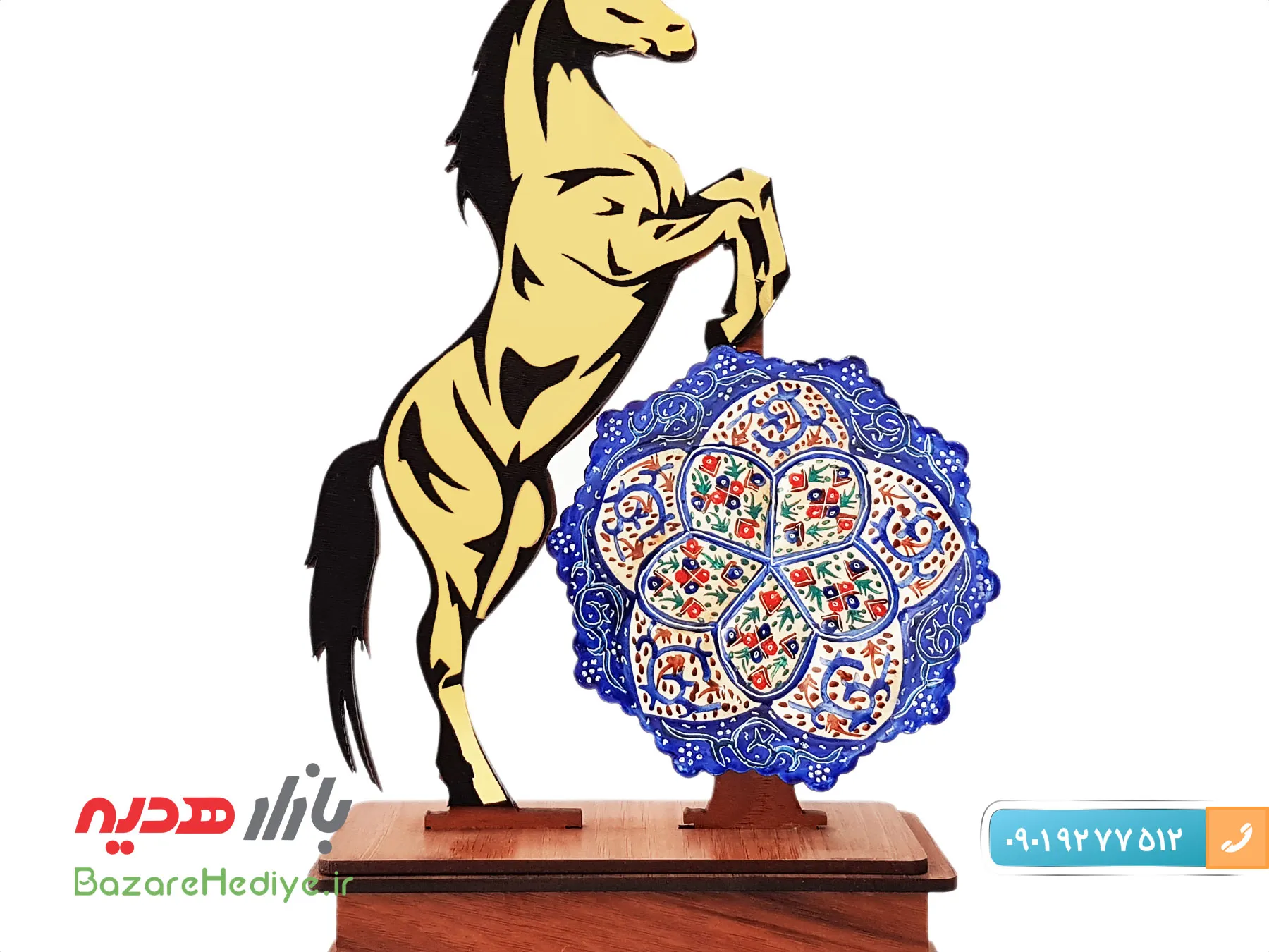 تندیس هدیه میناکاری شده طرح رخش