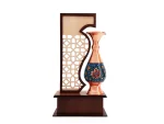 تندیس ۱۶ سانتی گلدان مس و پرداز
