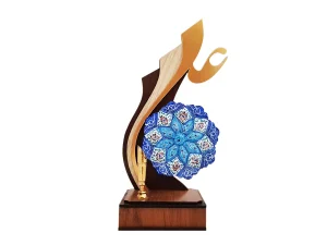 تندیس جا قلمی مینا کاری طرح علی