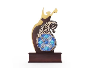 تندیس روز معلم میناکاری شده اصفهان