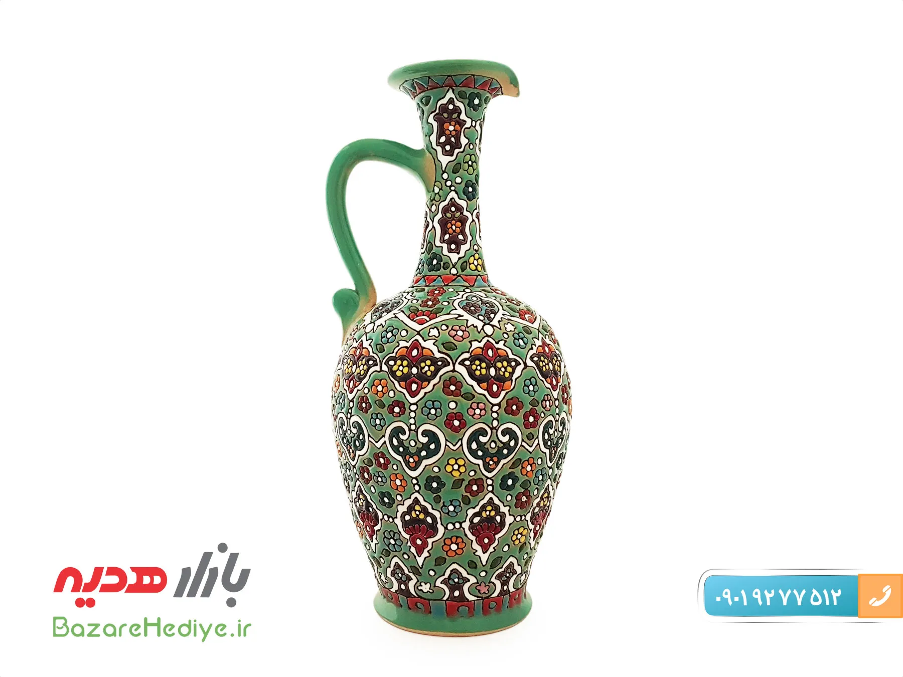 سرویس تنگ و جام سفالی میناکاری شده