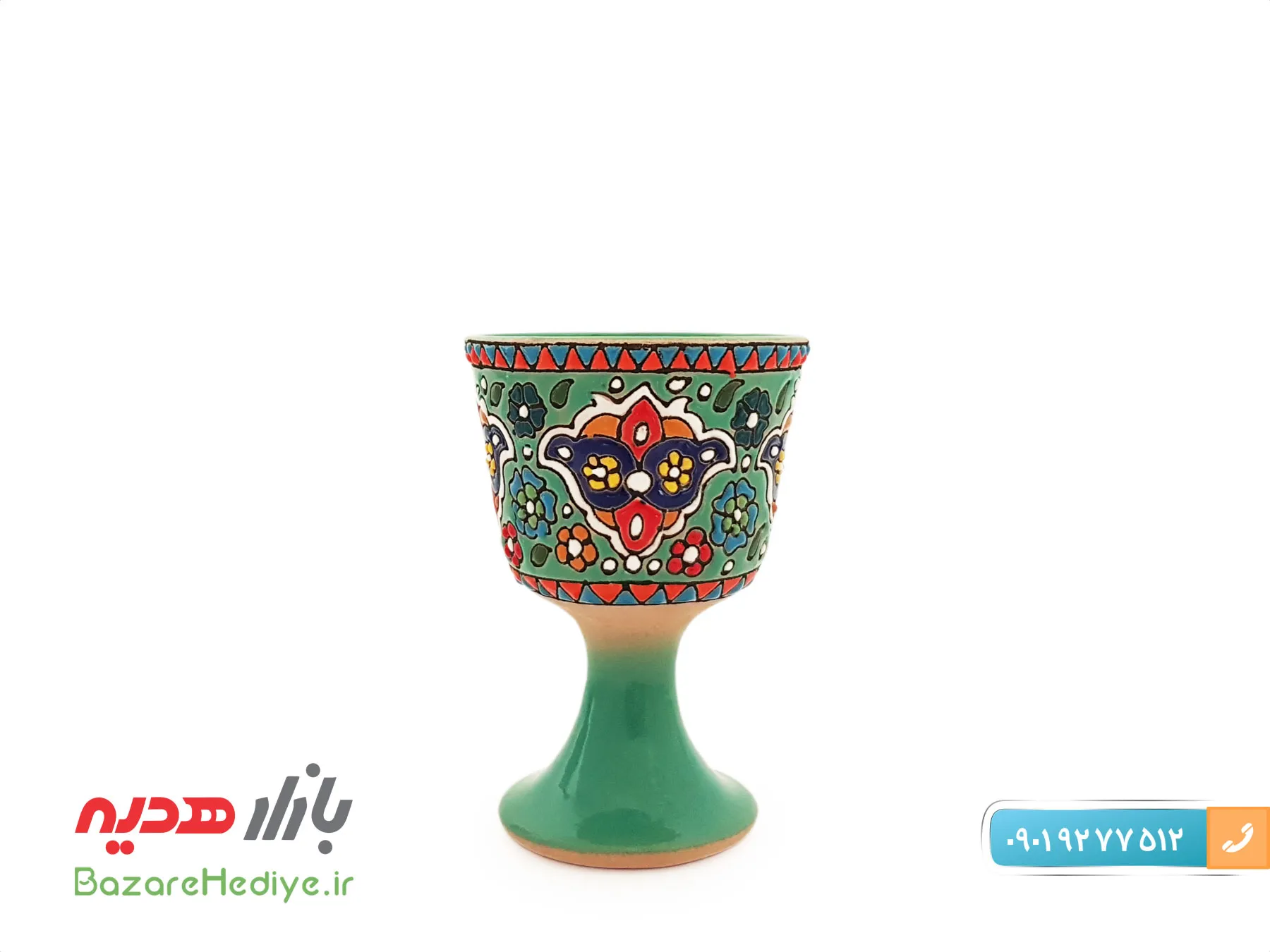سرویس تنگ و جام سفالی میناکاری شده