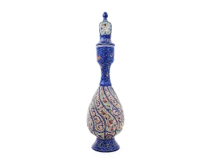 تنگ مسی میناکاری اسماعیلی ارتفاع ۲۲ سانتی متر